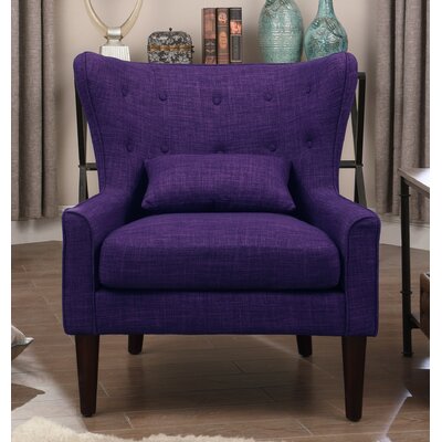 Purple Accent Chairs You Ll Love Wayfair   Millett Wingback Chair 